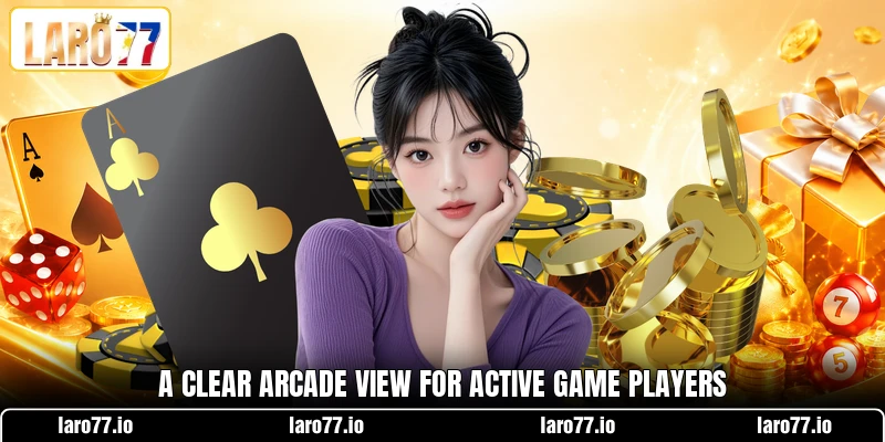 A clear Arcade view for active game players A clear Arcade view for active game players