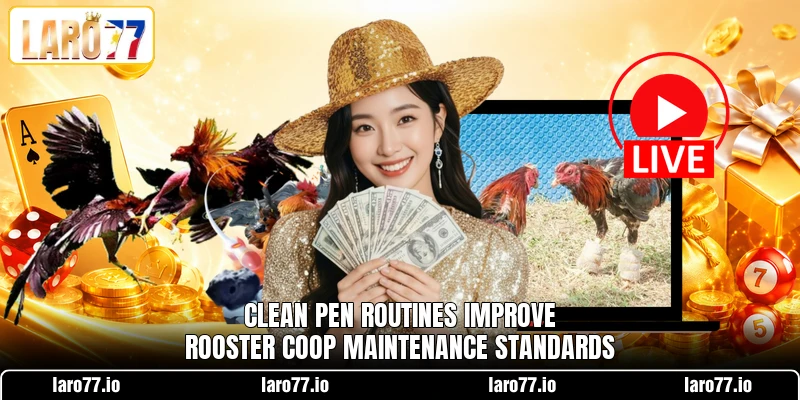 Clean pen routines improve rooster coop maintenance standards Clean pen routines improve rooster coop maintenance standards