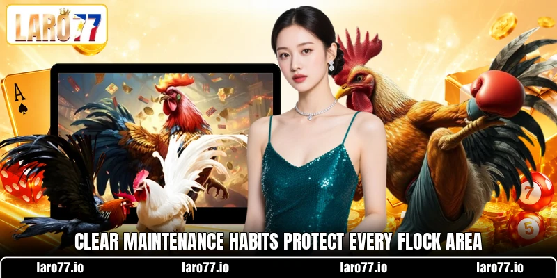 Clear maintenance habits protect every flock area Clear maintenance habits protect every flock area