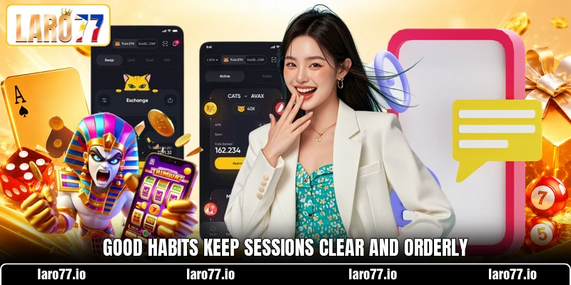 Good habits keep sessions clear and orderly