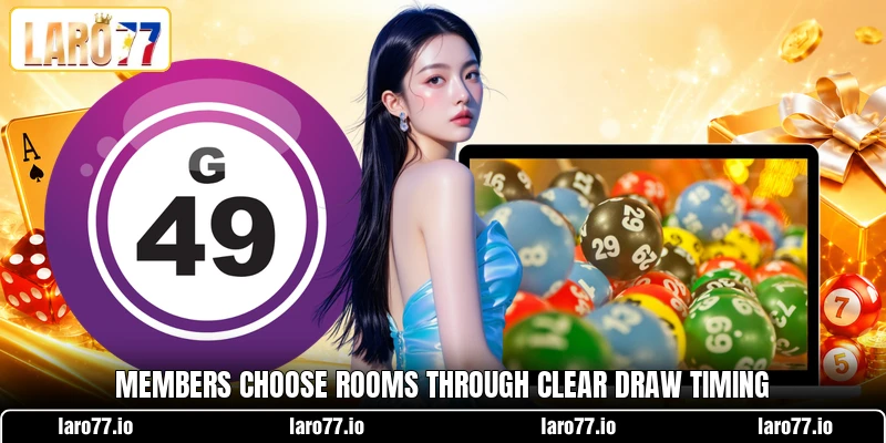 Members choose rooms through clear draw timing Members choose rooms through clear draw timing