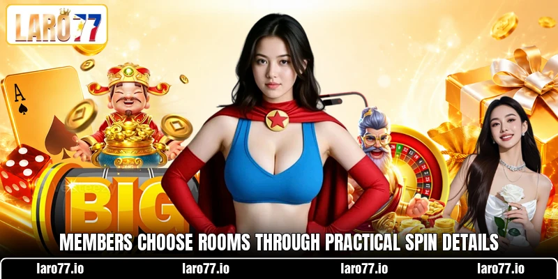 Members choose rooms through practical spin details Members choose rooms through practical spin details