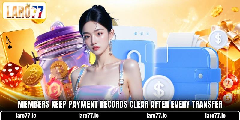 Members keep payment records clear after every transfer