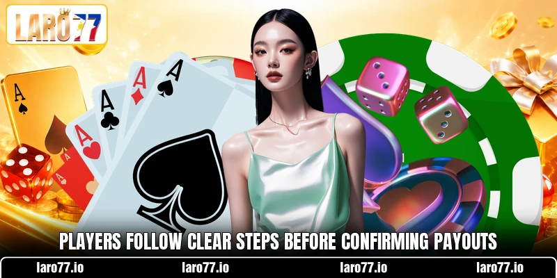 Players follow clear steps before confirming payouts Players follow clear steps before confirming payouts