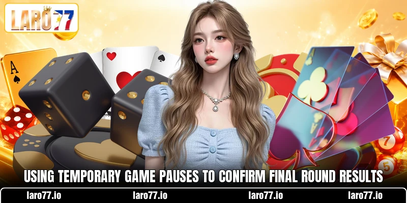 Using temporary game pauses to confirm final round results Using temporary game pauses to confirm final round results